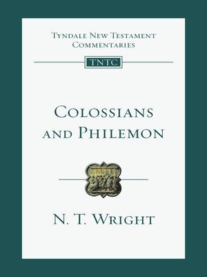 cover image of Colossians and Philemon: an Introduction and Commentary